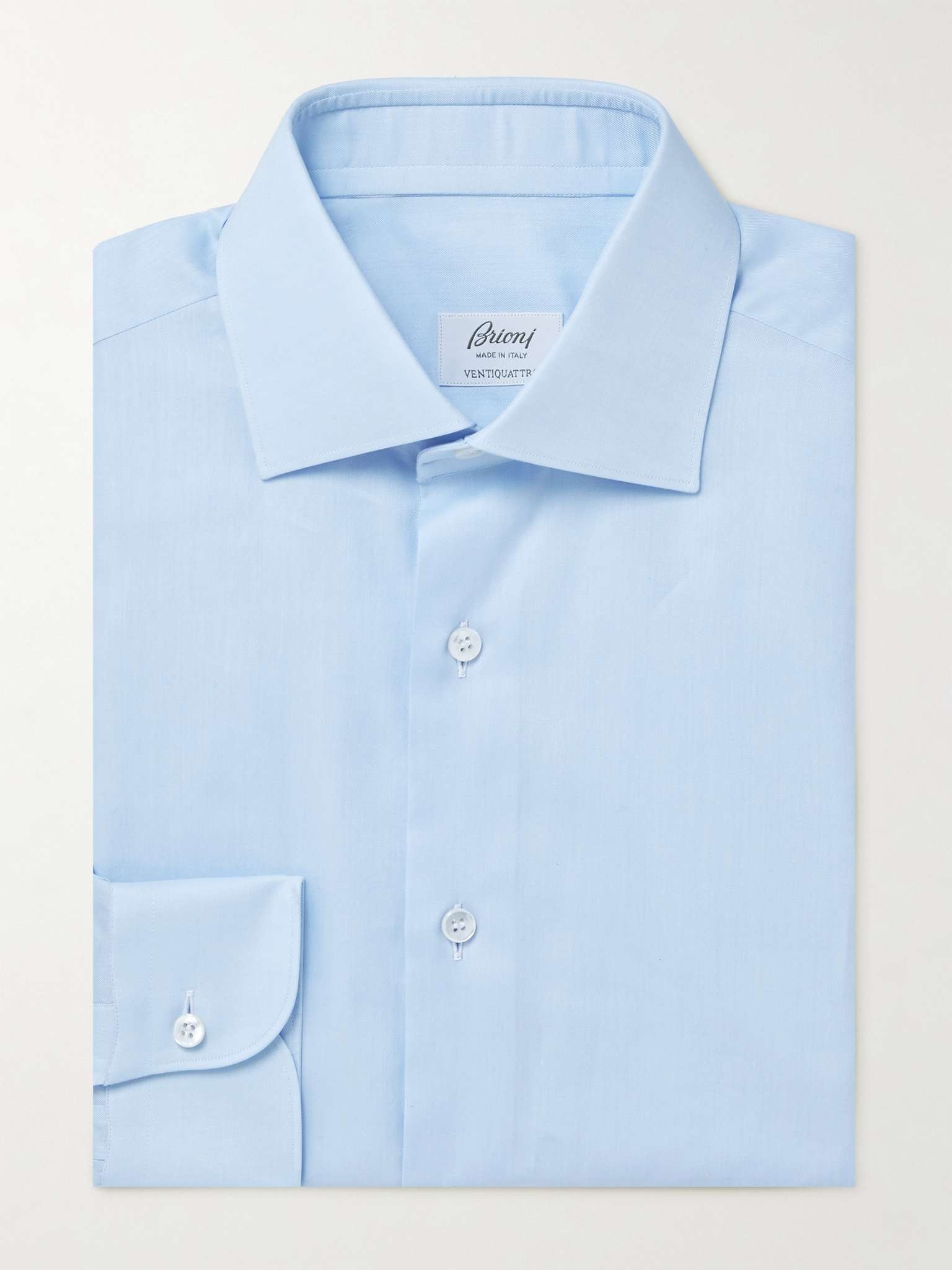 Cutaway-Collar Cotton-Poplin Shirt - 1