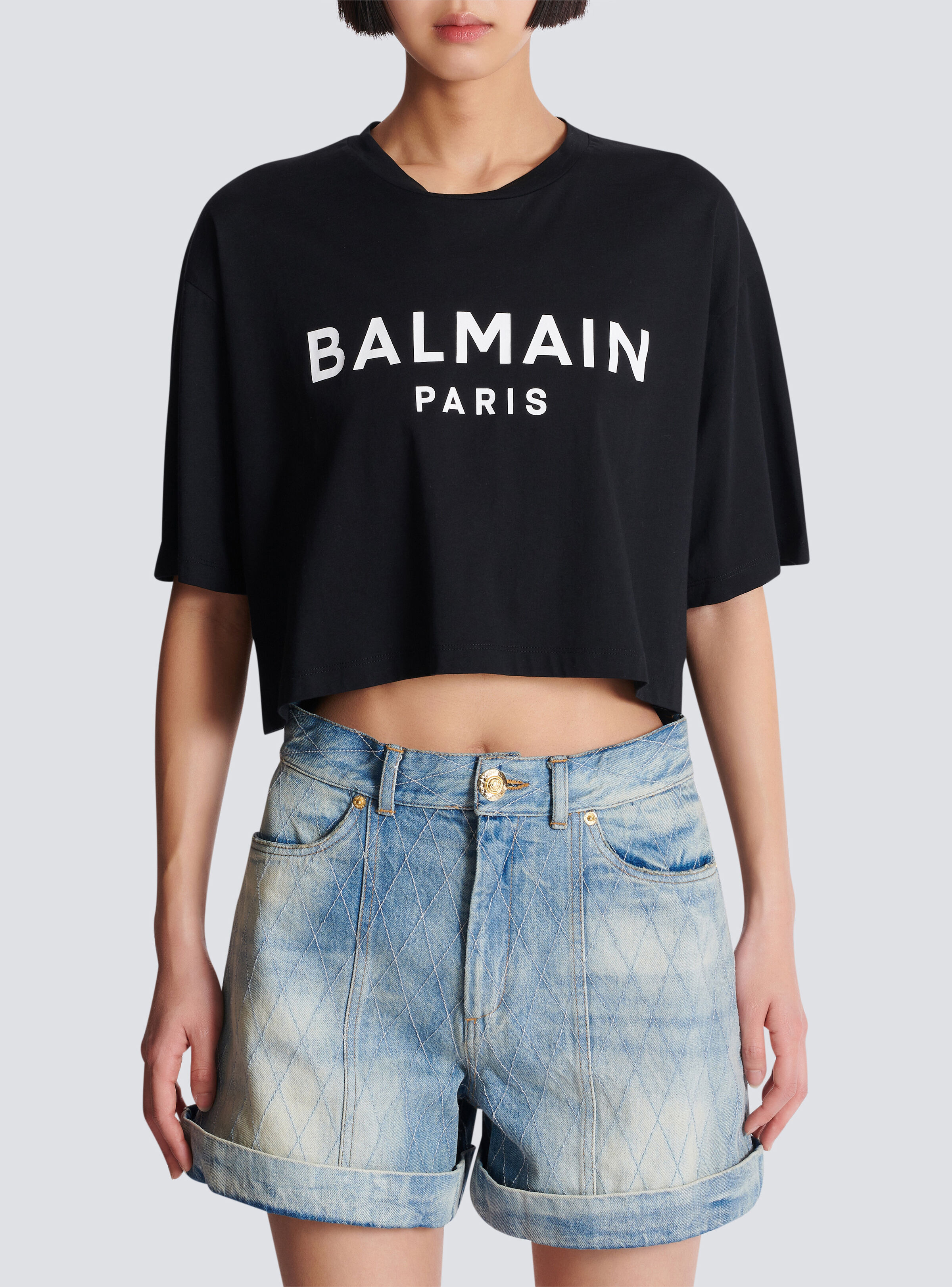 T-shirt with Balmain Paris print - 5