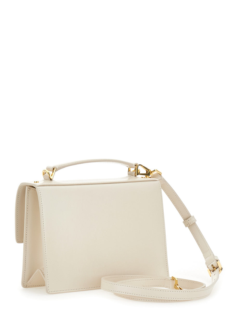 Golden Goose Women 'Venezia' White Handbag With Lettering Logo And Clasp Closure In Leather Woman - 3