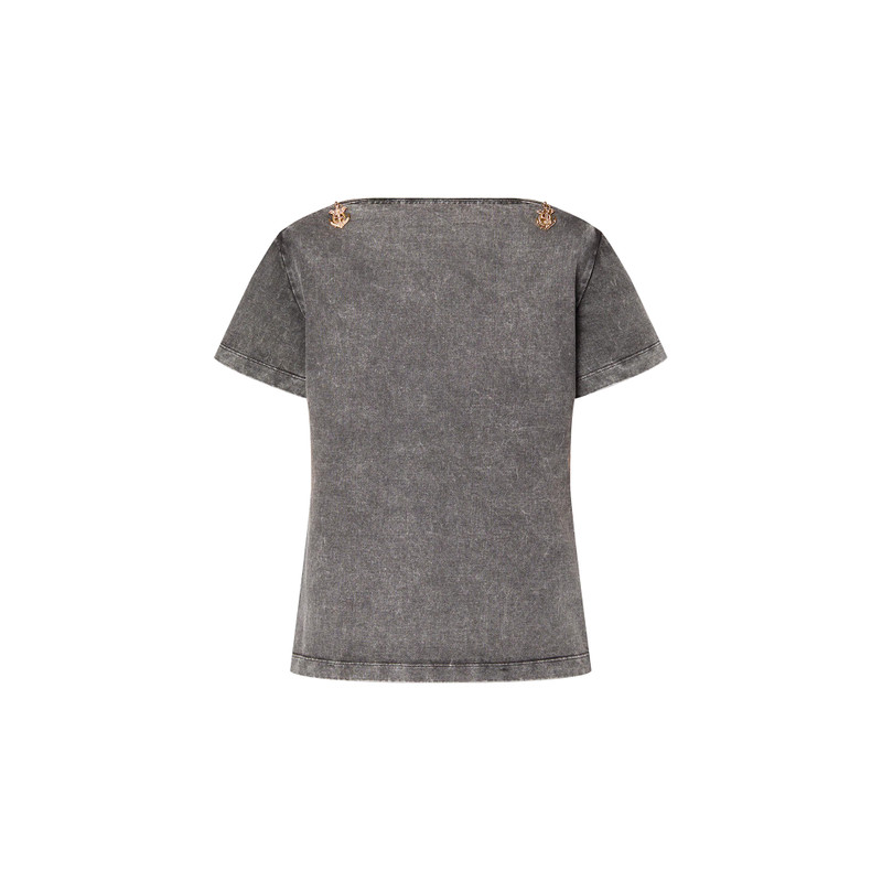 Bateau Neck T-Shirt 1