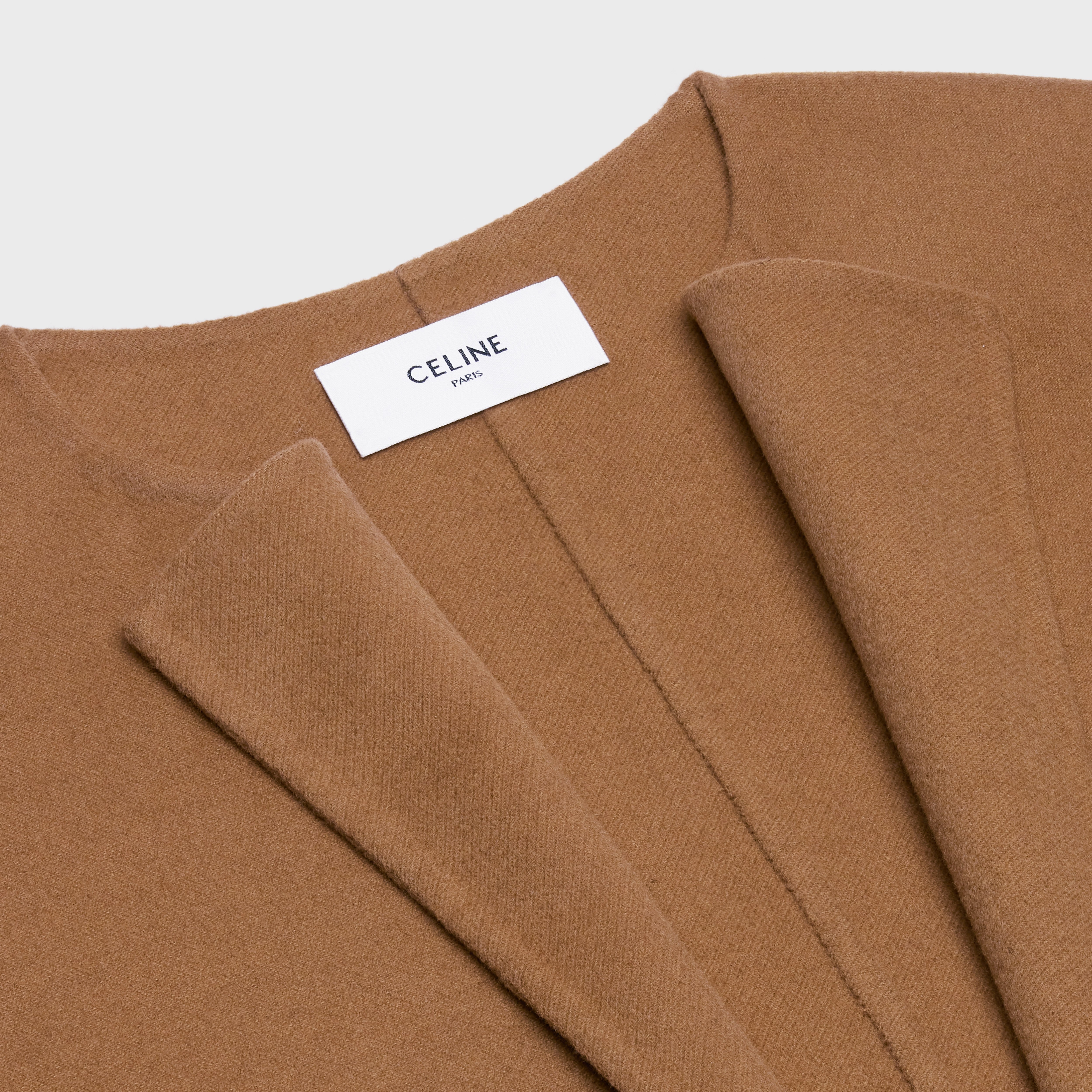 DOUBLE-FACED PURE CASHMERE COAT WITH COLLAR - 4