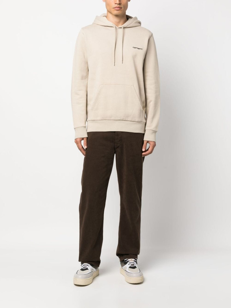 Carhartt logo-embroidered cotton hoodie outlook