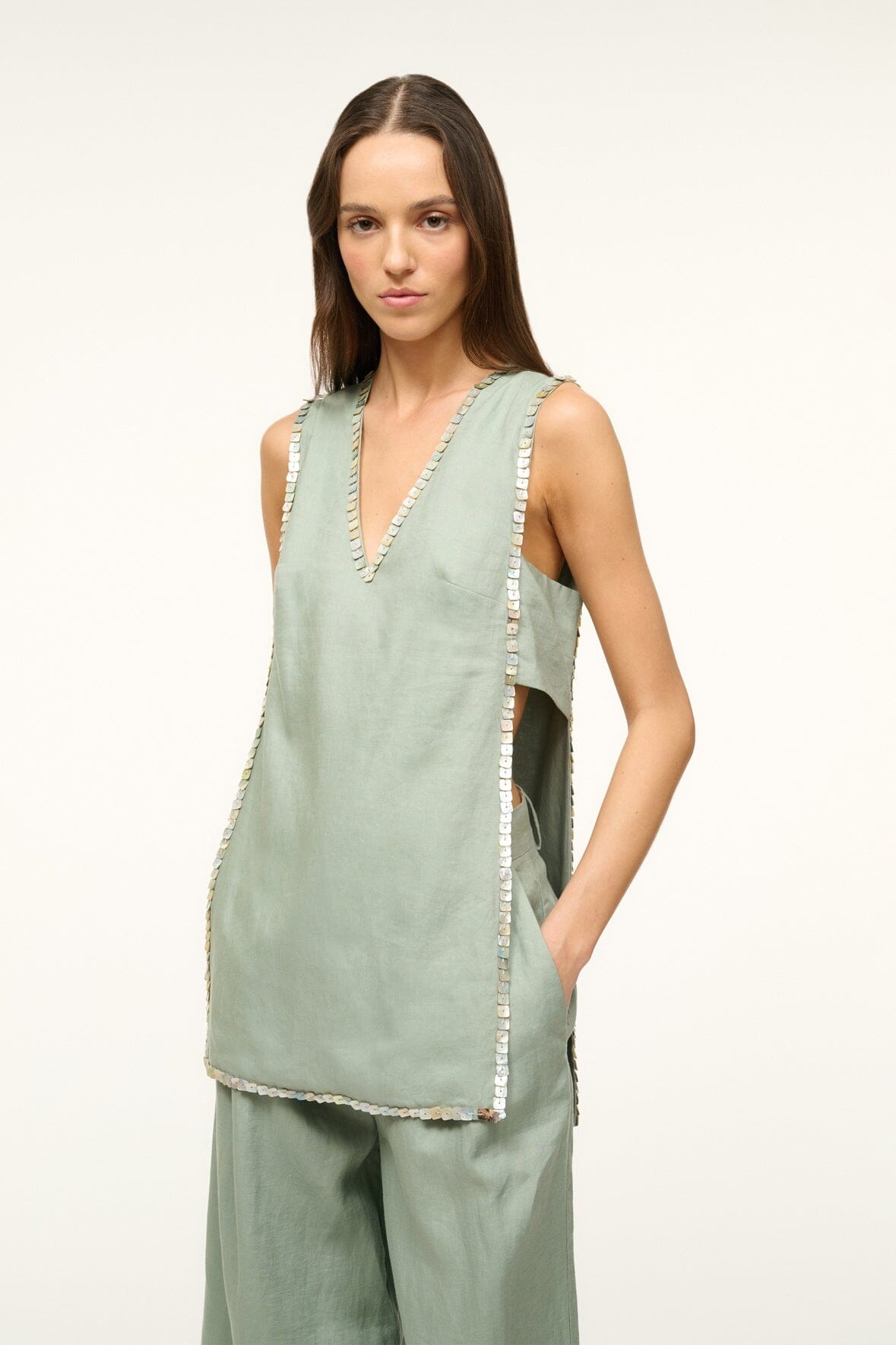 STAUD HARBOR TUNIC JADE - 2