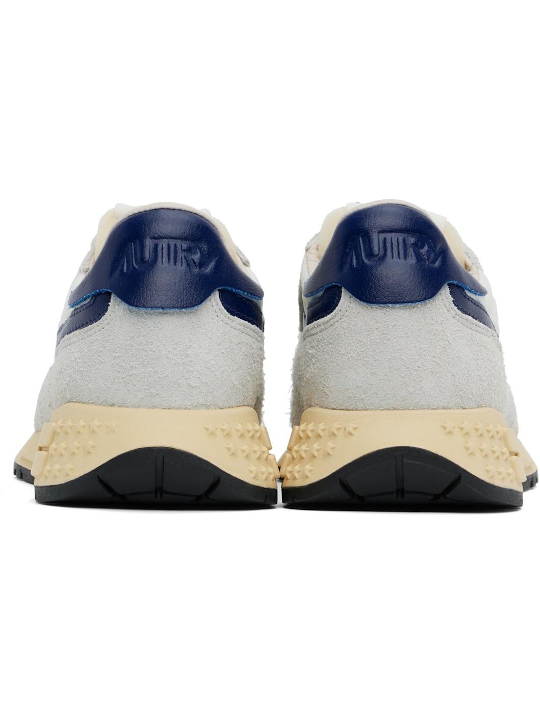 Gray & Blue Reelwind Low Sneakers - 2