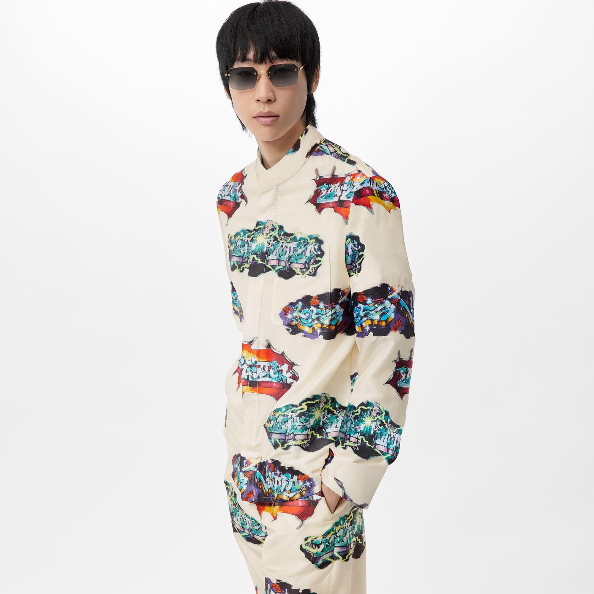 LV Graffiti Pajama Long-Sleeved Shirt - 3