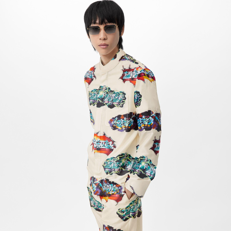 LV Graffiti Pajama Long-Sleeved Shirt 3