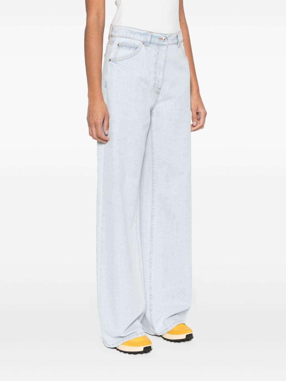 high-rise wide-leg jeans - 3
