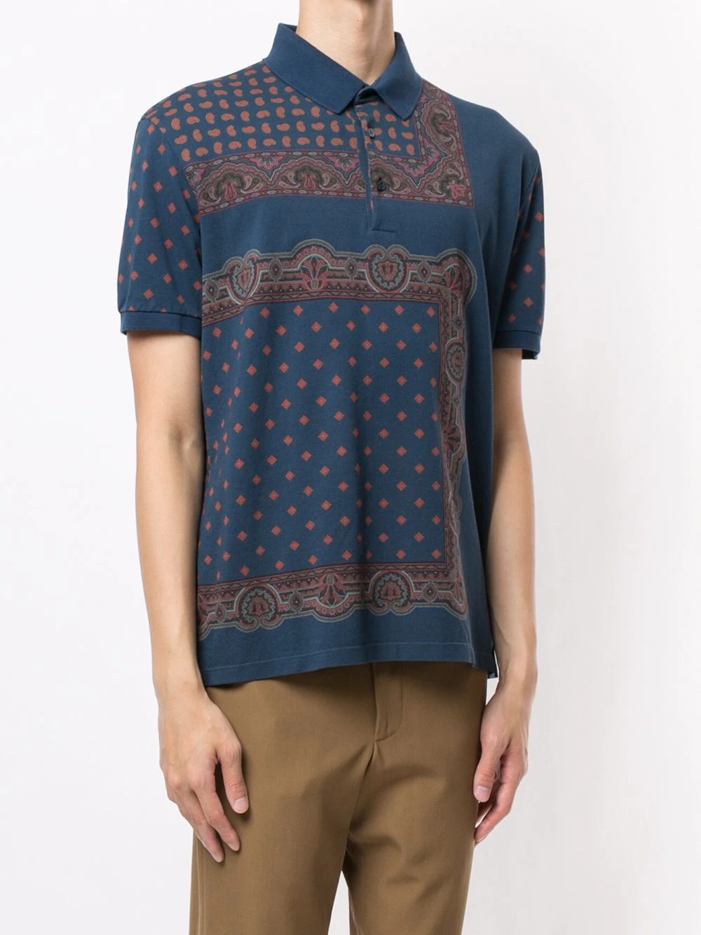 patterned polo shirt - 3