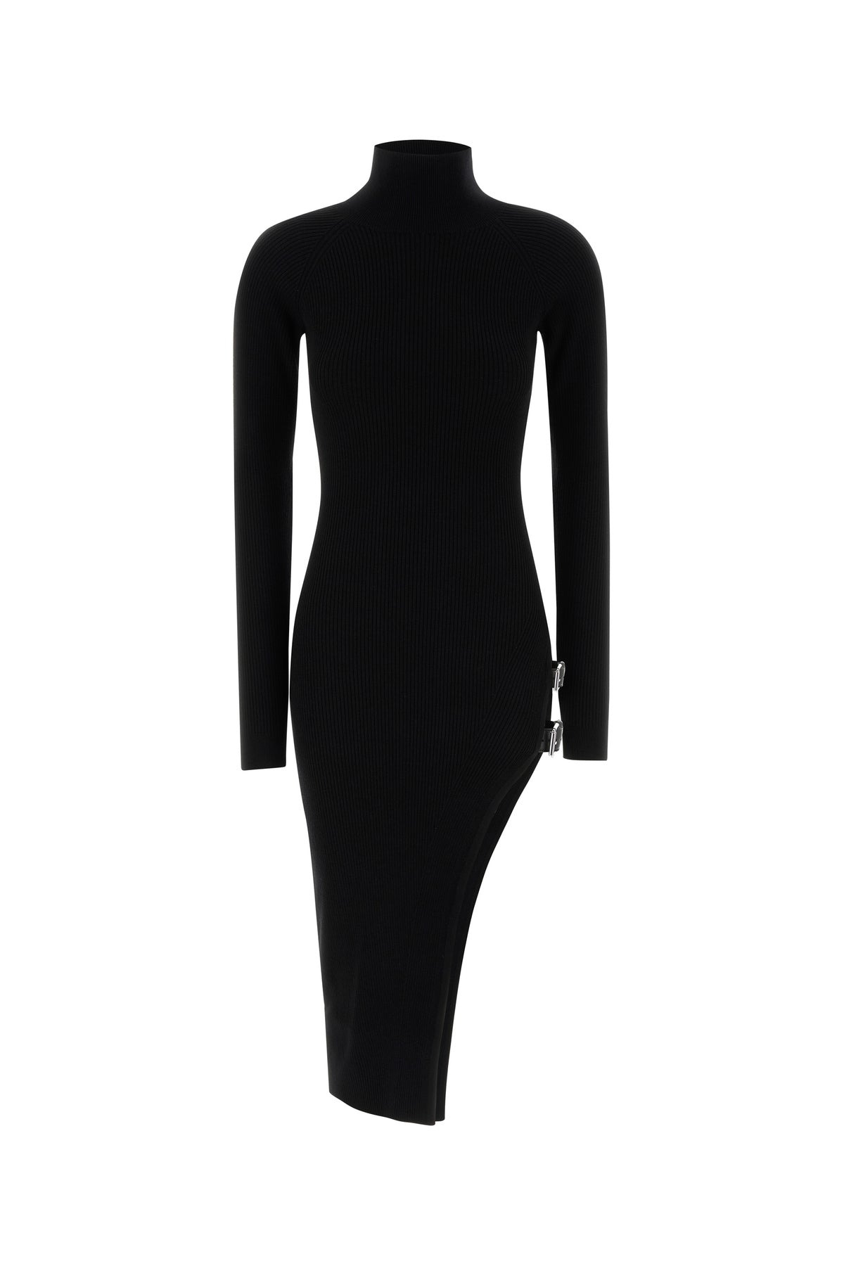 Black wool dress - 1