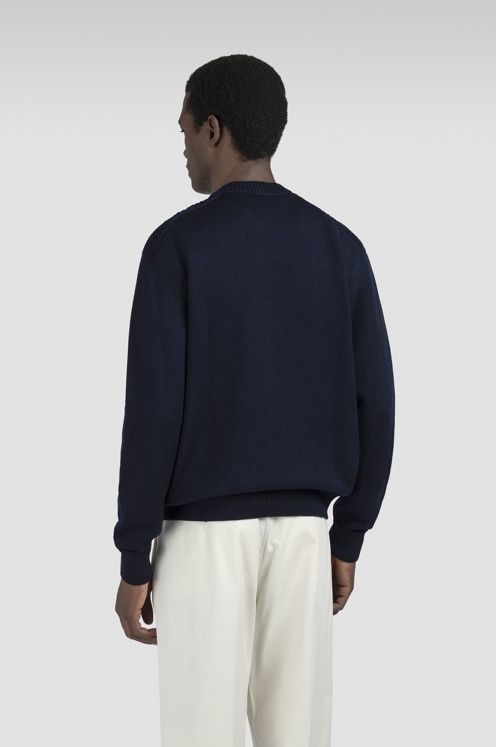 SOFT COOL TOUCH WOOL CREWNECK SWEATER - 3