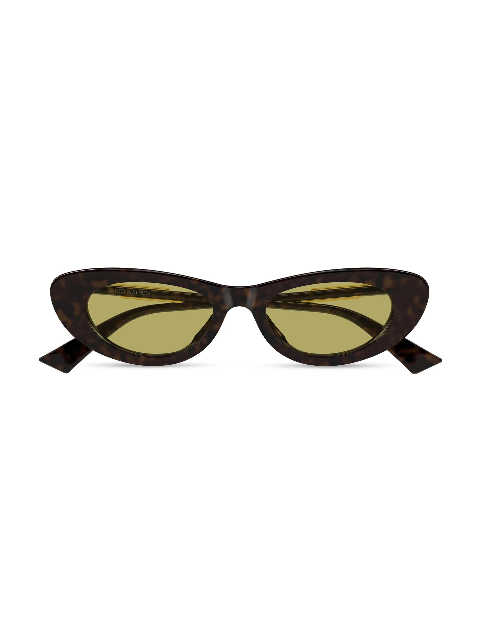 Women's Snap Ribbon 51MM Cat-Eye Sunglasses - Brown Green - 1