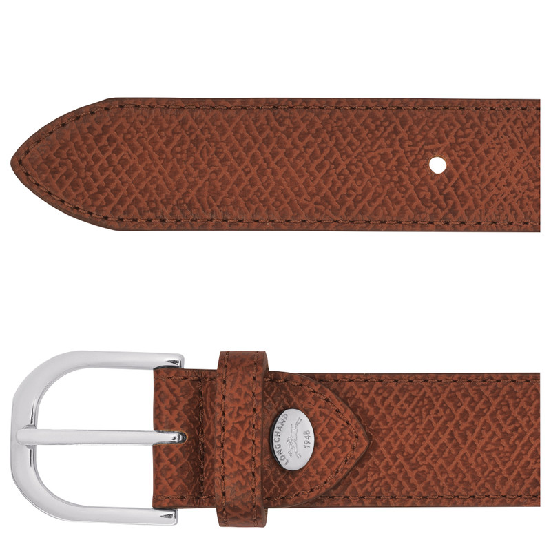 Le Pliage Ladies' Belt Cognac - Leather 3