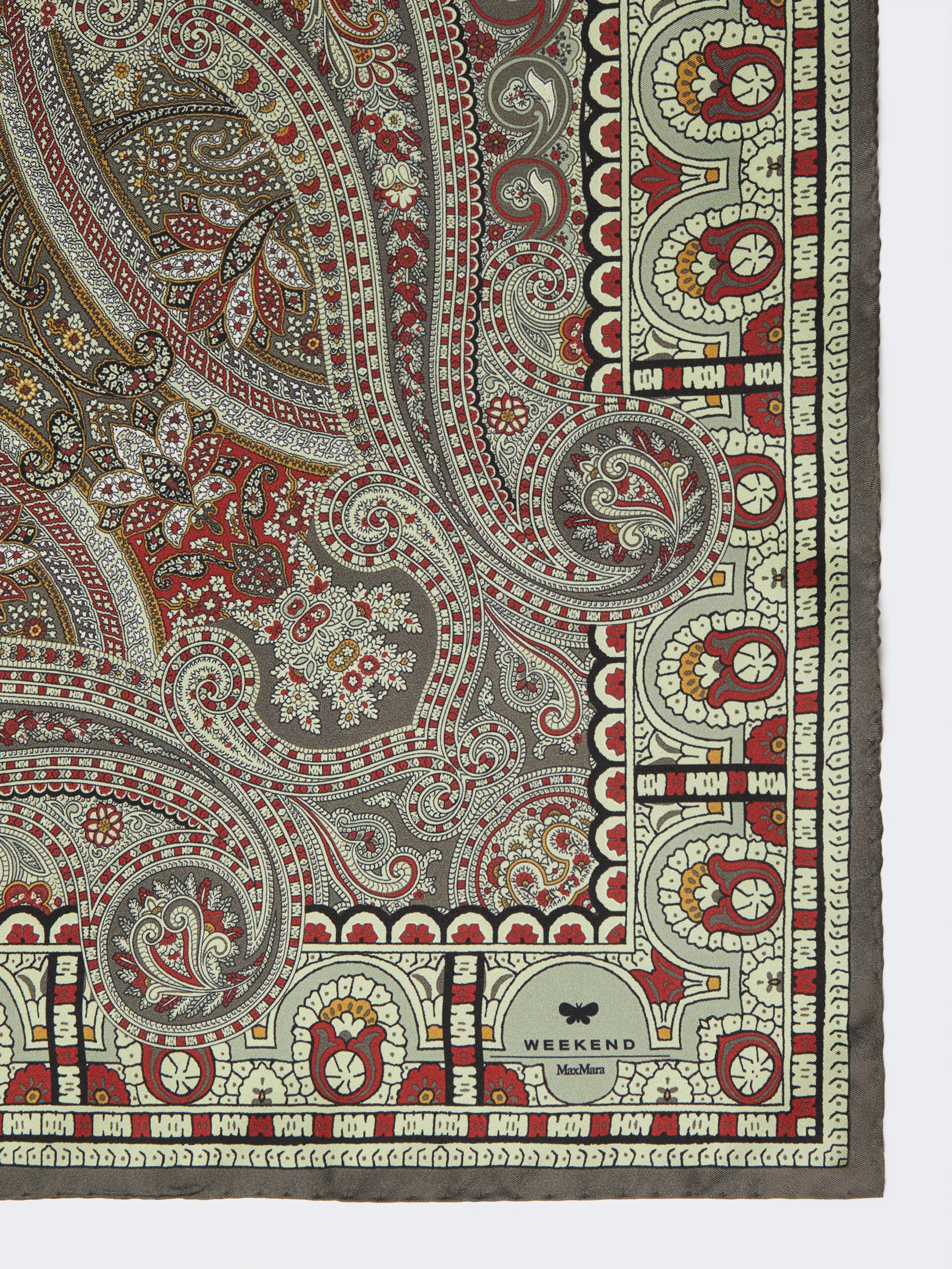 ONESTONEW Printed silk twill scarf - 2