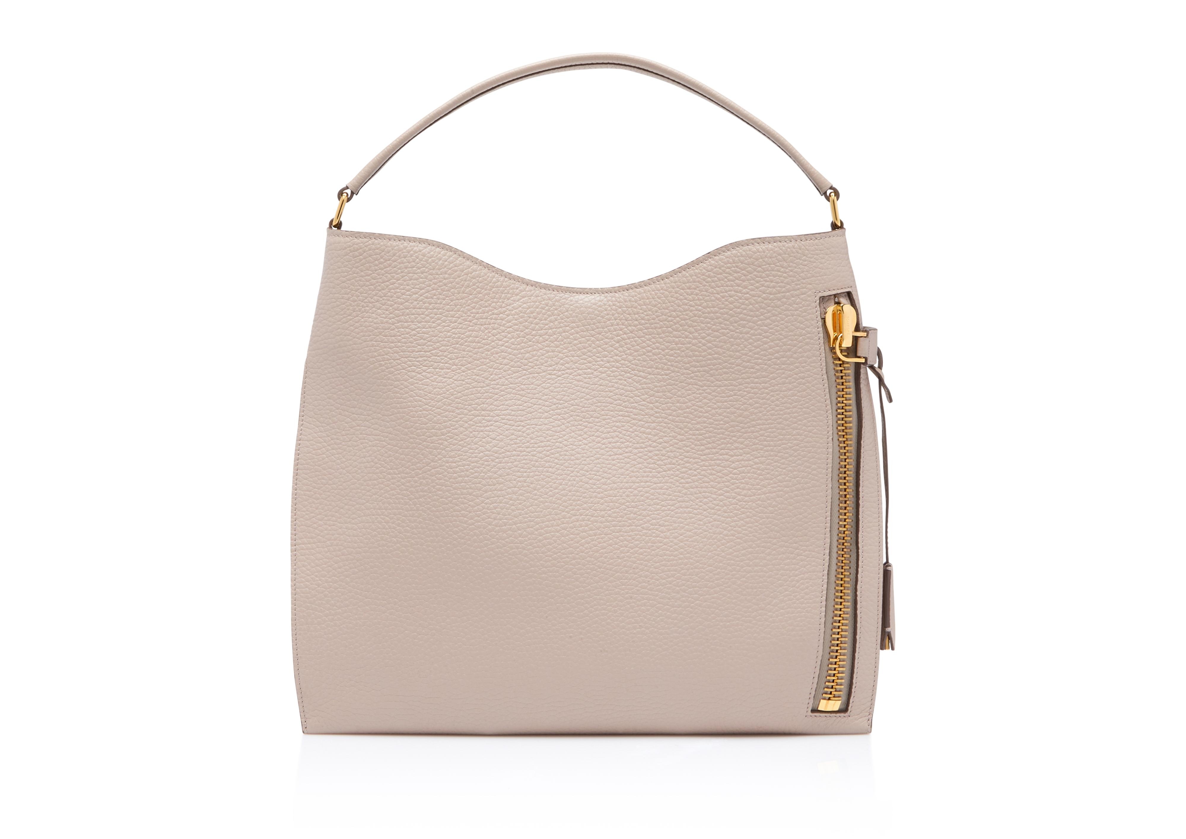 GRAIN LEATHER SMALL ALIX HOBO - 1