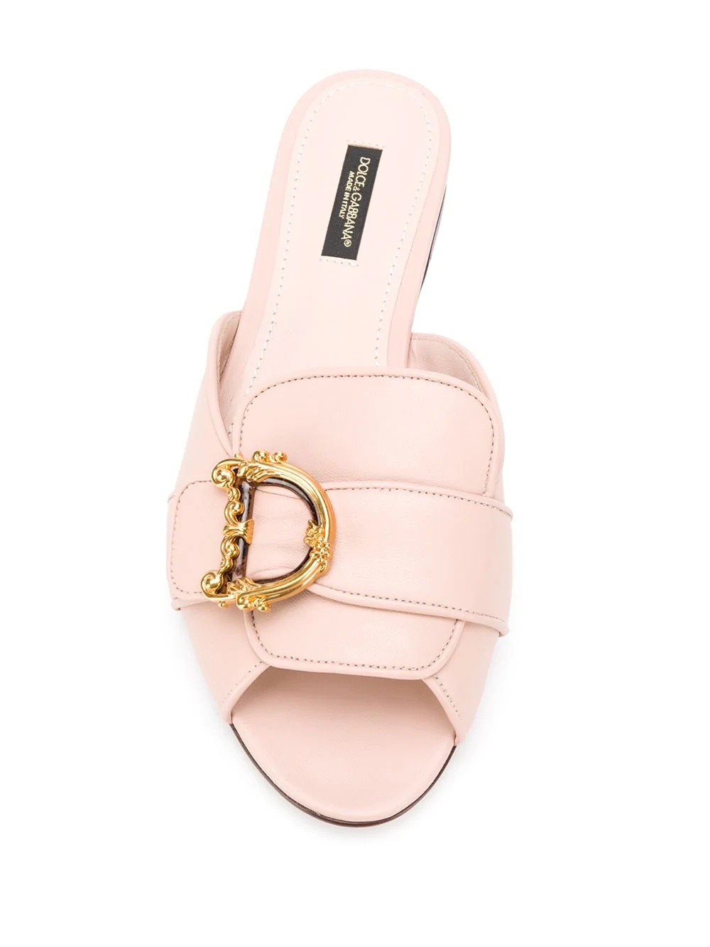 DG peep-toe mules - 4