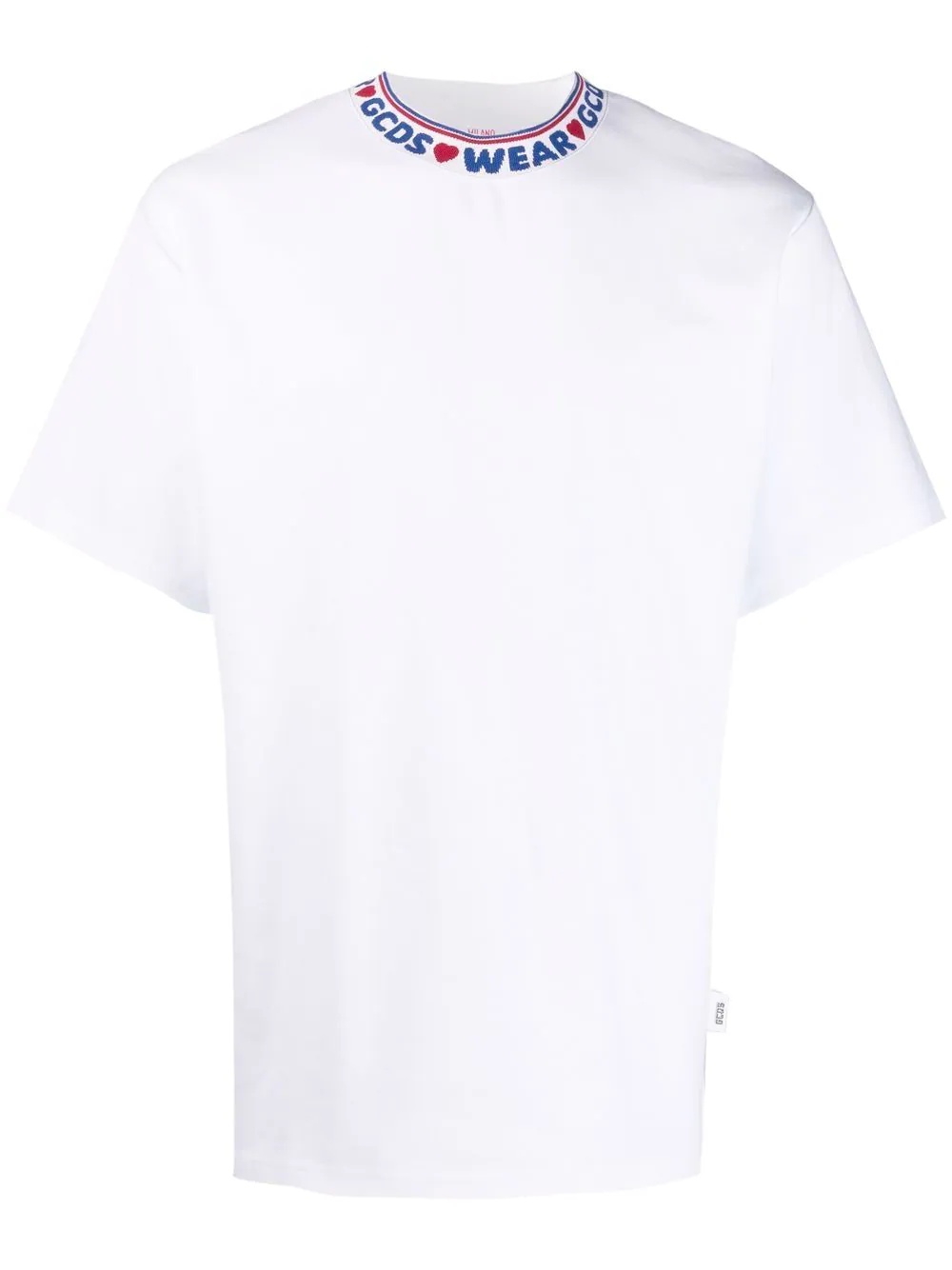 logo-collar T-shirt - 1