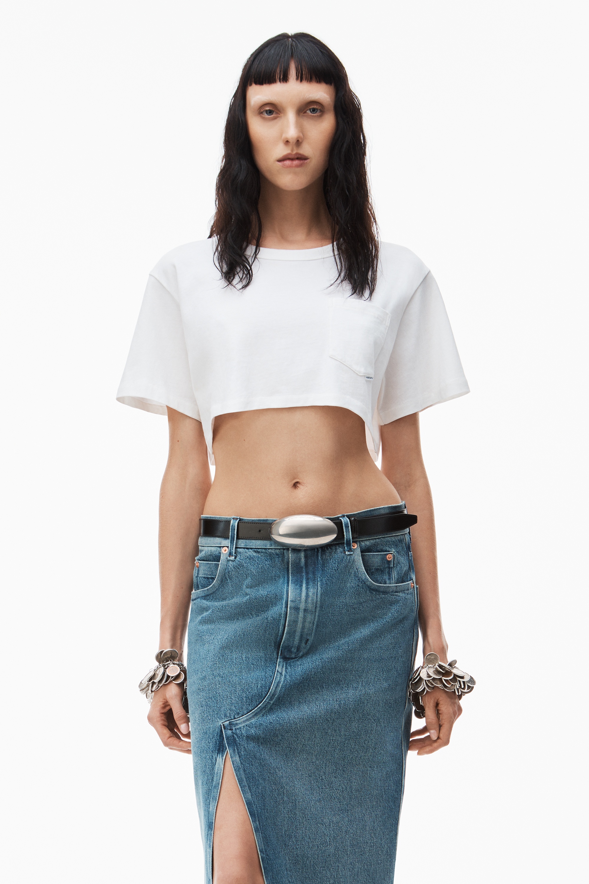 CROP TEE IN HIGH TWIST JERSEY - 2