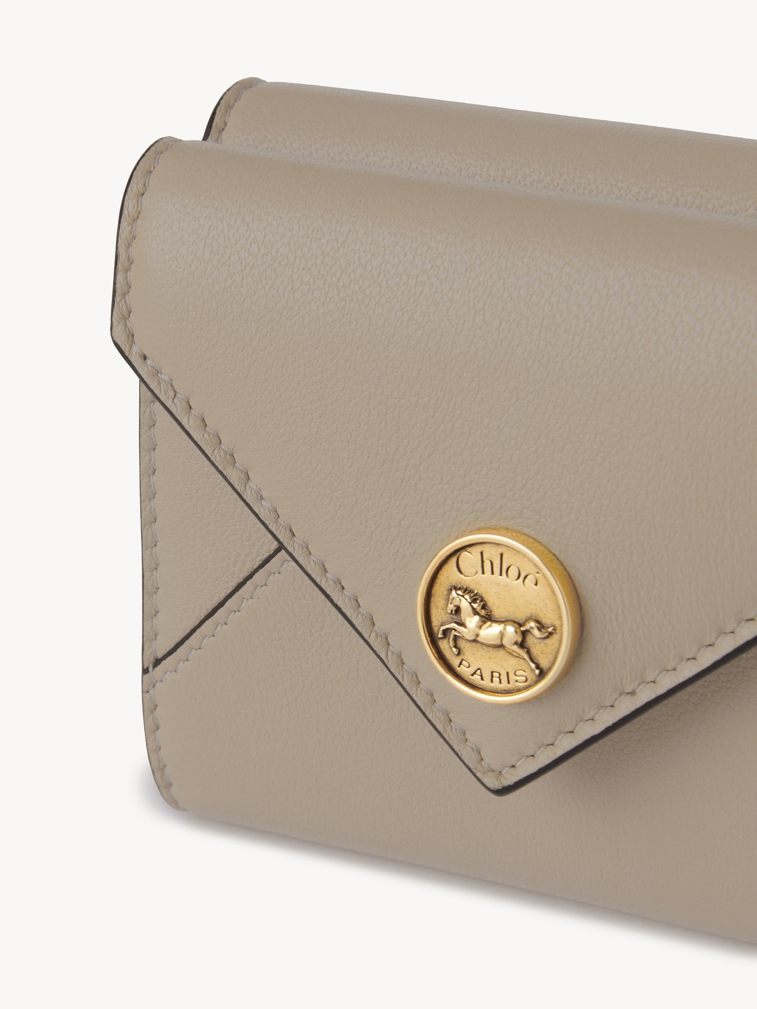 SMALL ENVELOPE TRI-FOLD IN GRAINED LEATHER - 5