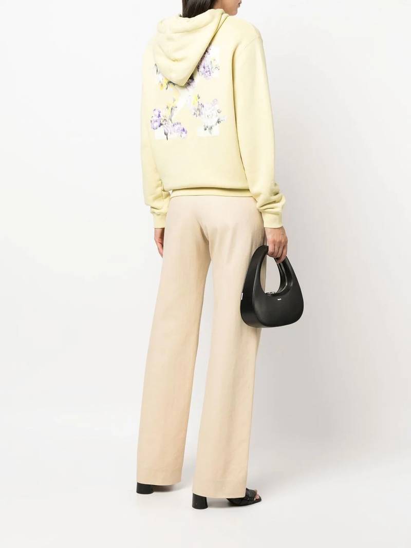 Off-White Floral Arrows cotton hoodie outlook