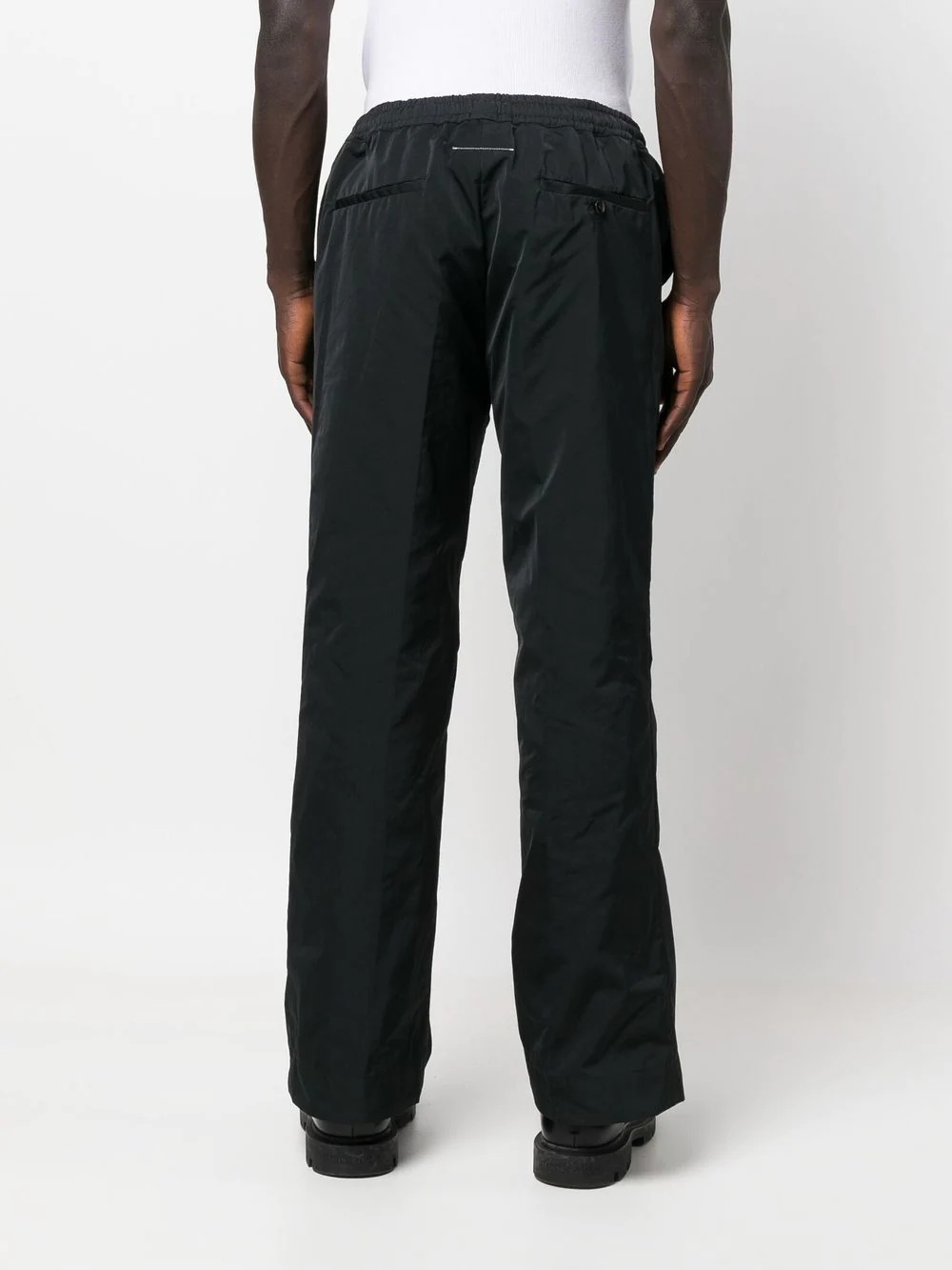 flared high-waisted trousers - 5