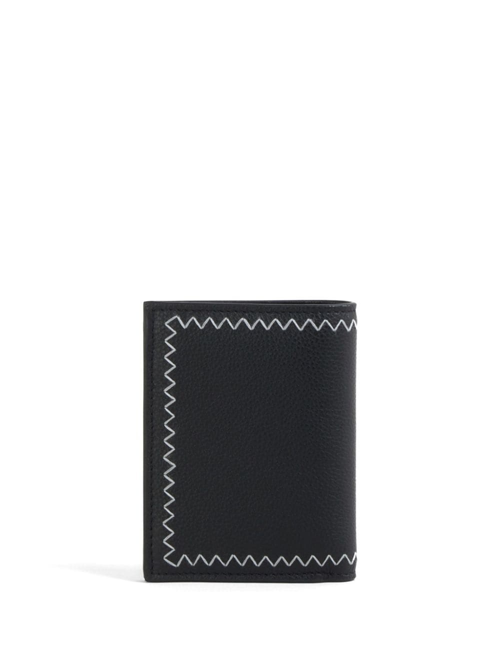 logo-embroidered leather wallet - 2