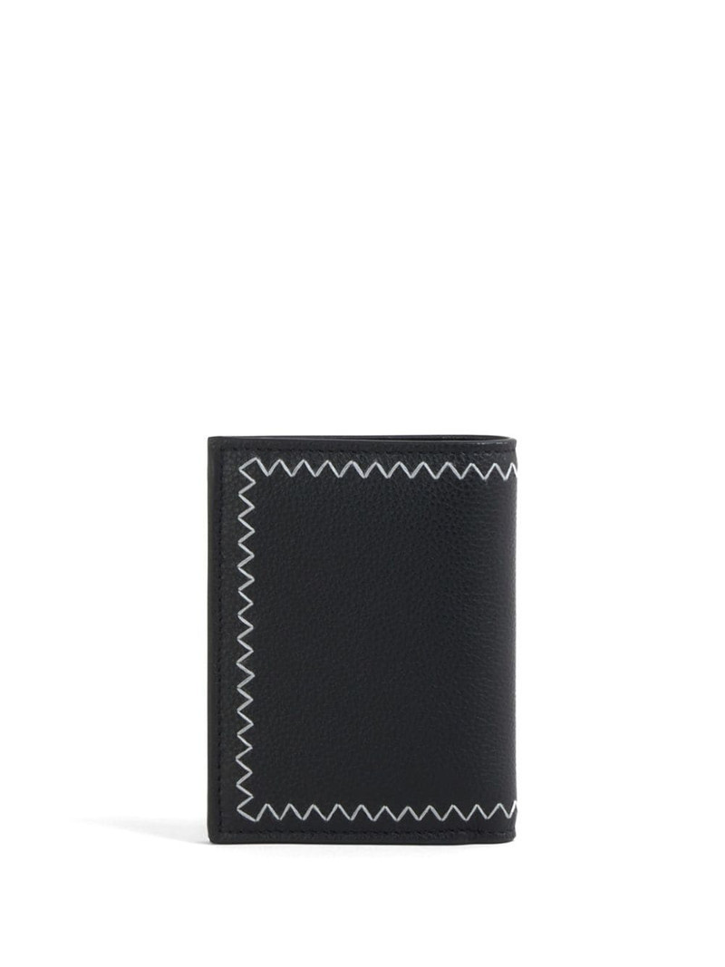 Marni logo-embroidered leather wallet outlook