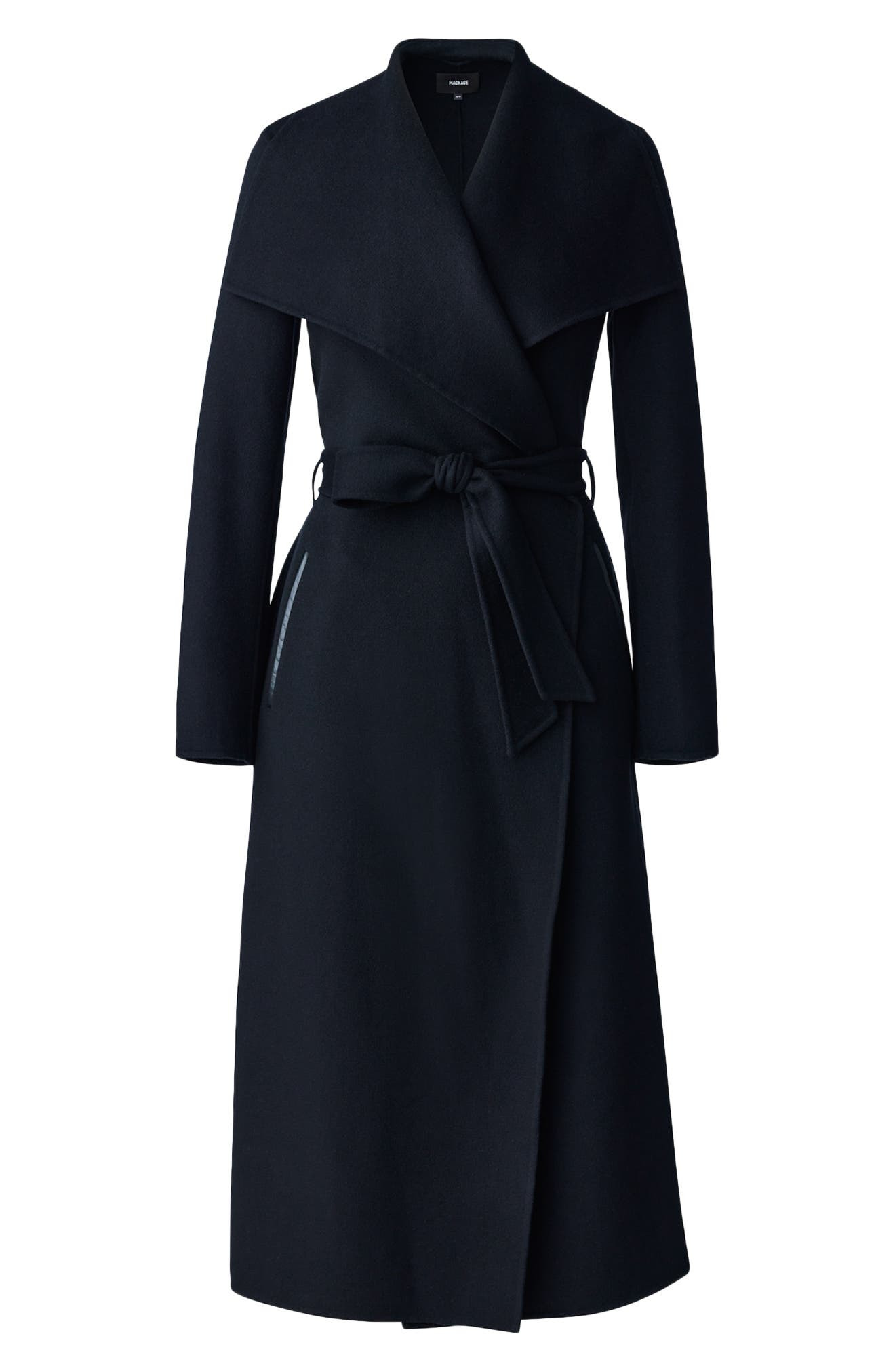 Mai Wool Long Wrap Coat - 4