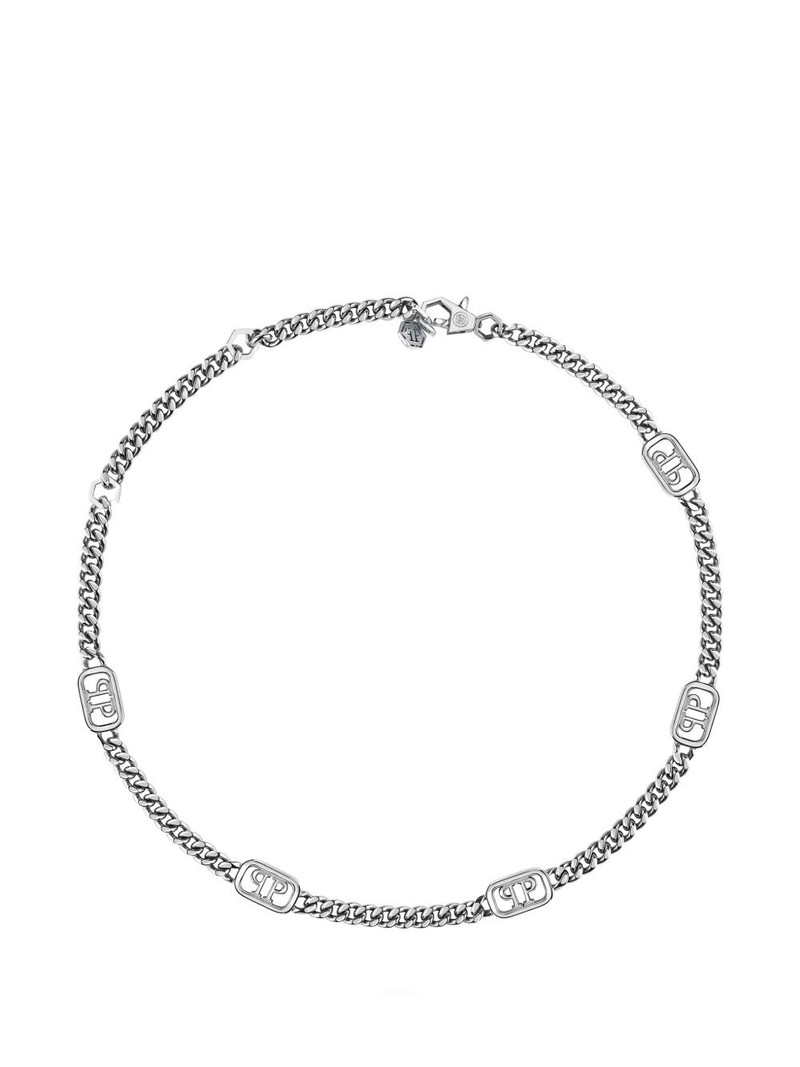 Lettering logo-chain necklace 1