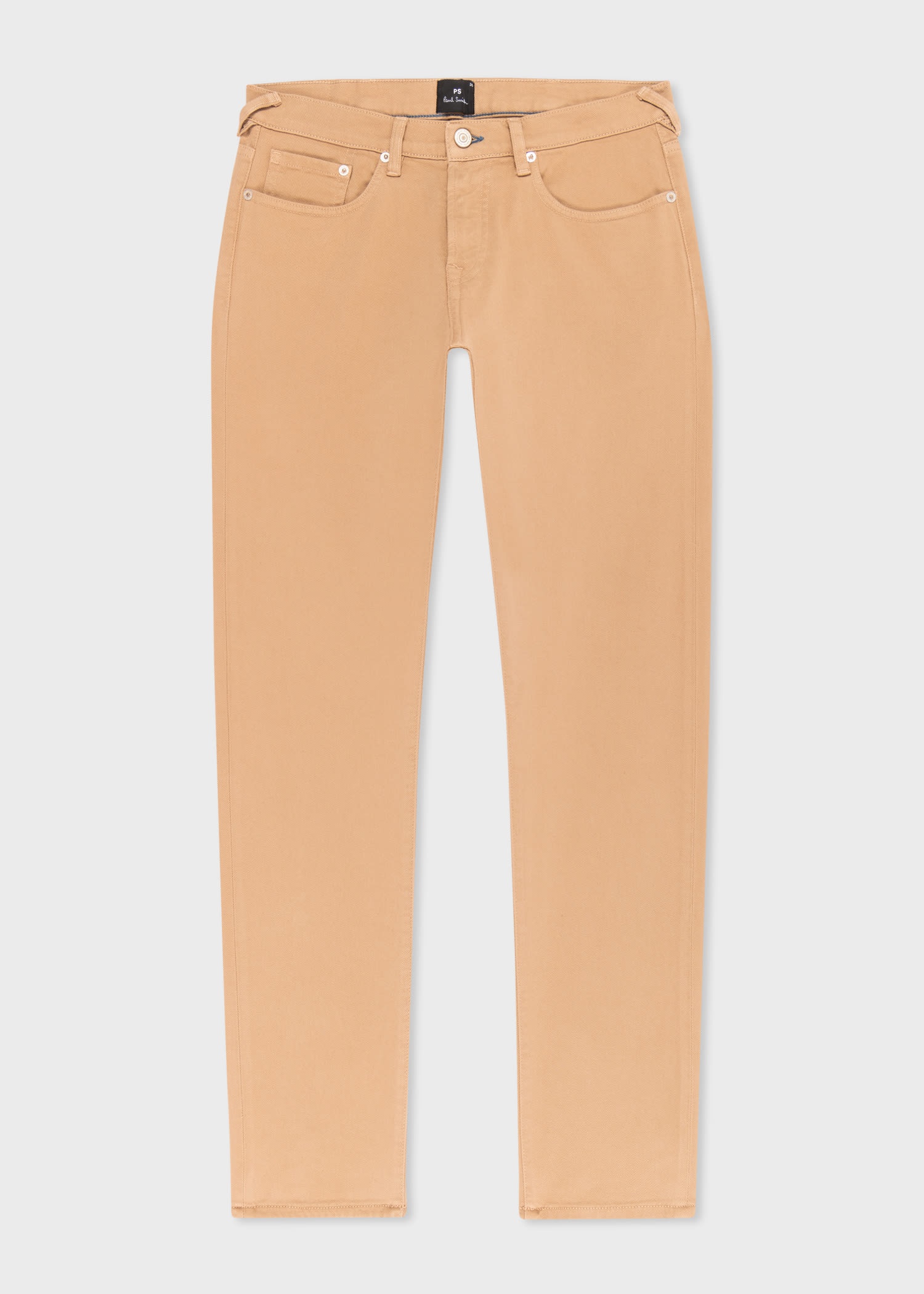 Tan Garment-Dyed Jeans - 1