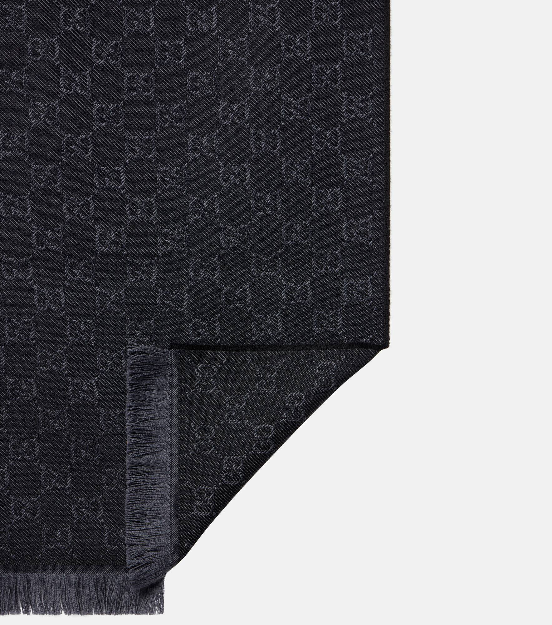 GG wool jacquard scarf - 5