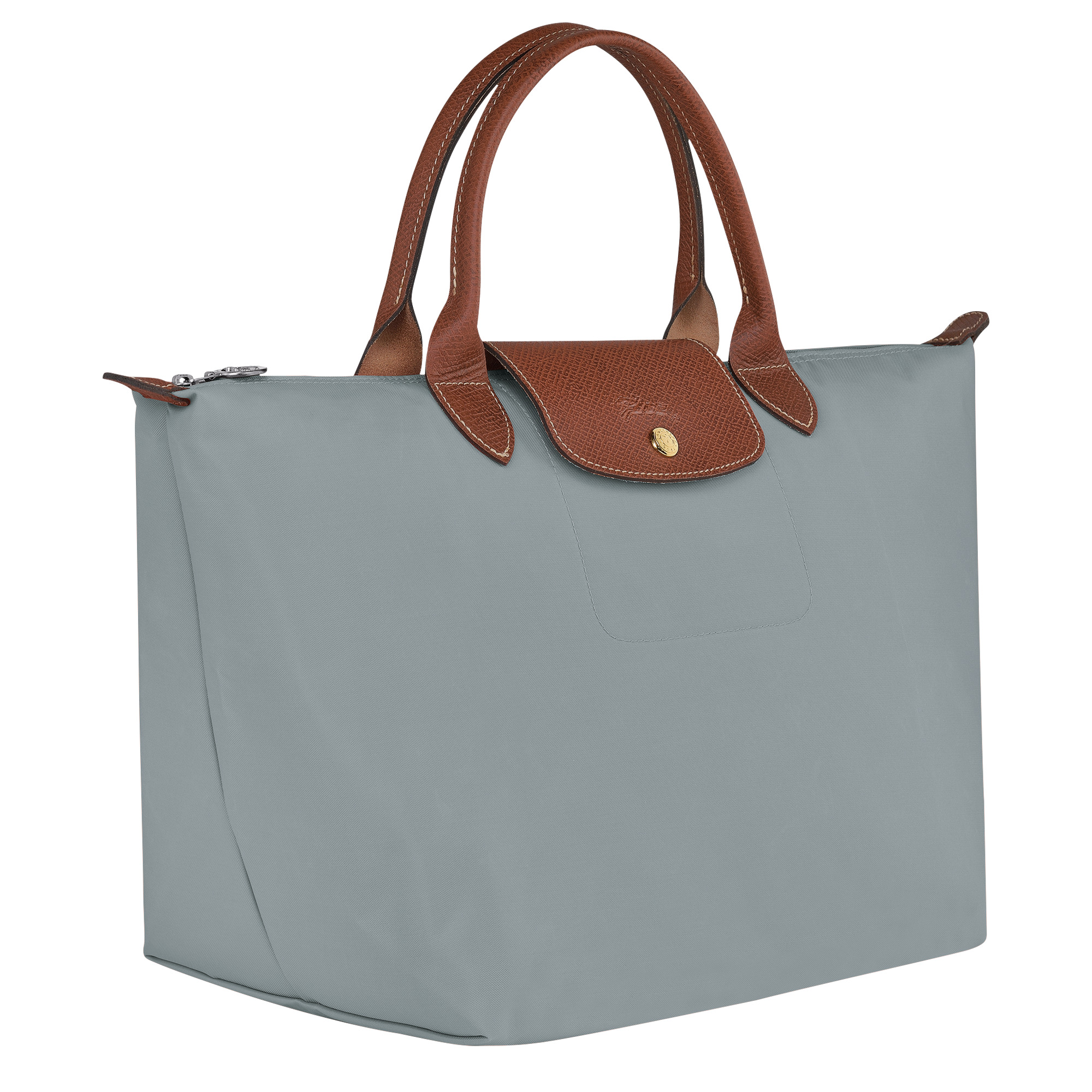 Le Pliage Original M Handbag Steel - Recycled canvas - 2