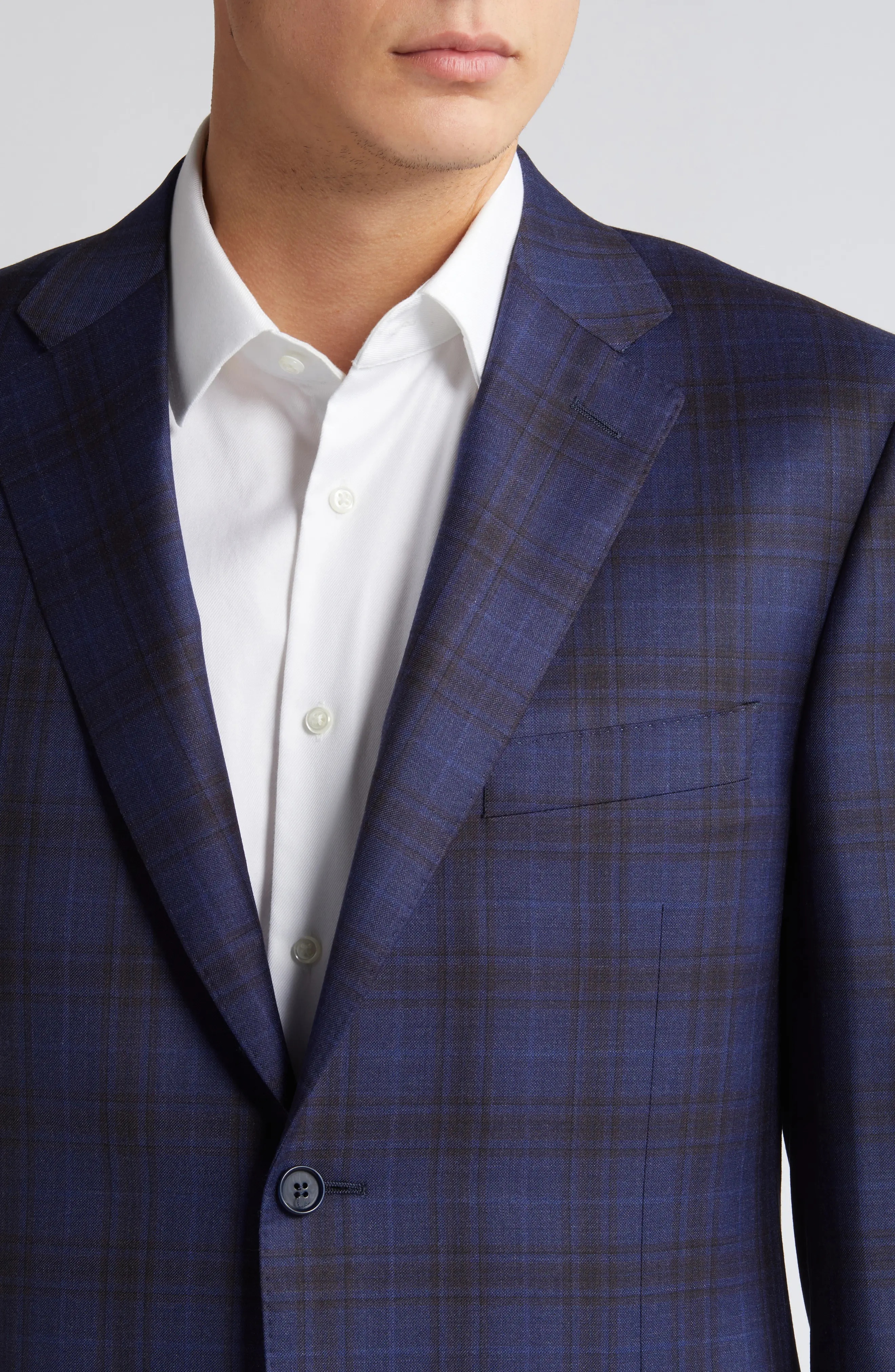 Siena Regular Fit Plaid Wool Sport Coat - 4