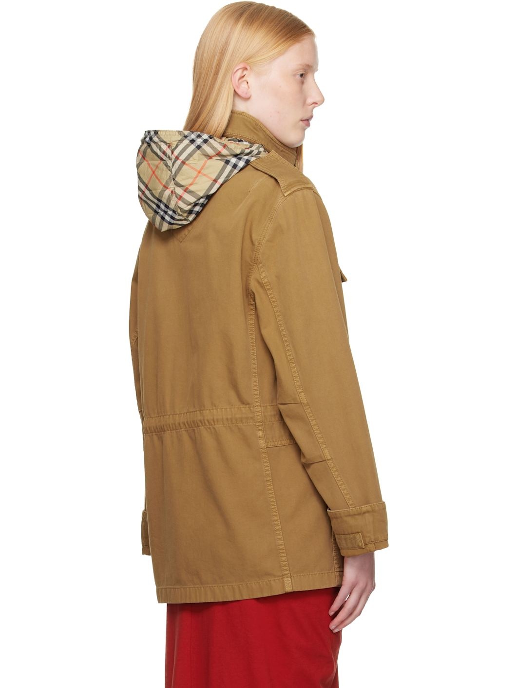 Tan Hooded Jacket - 3