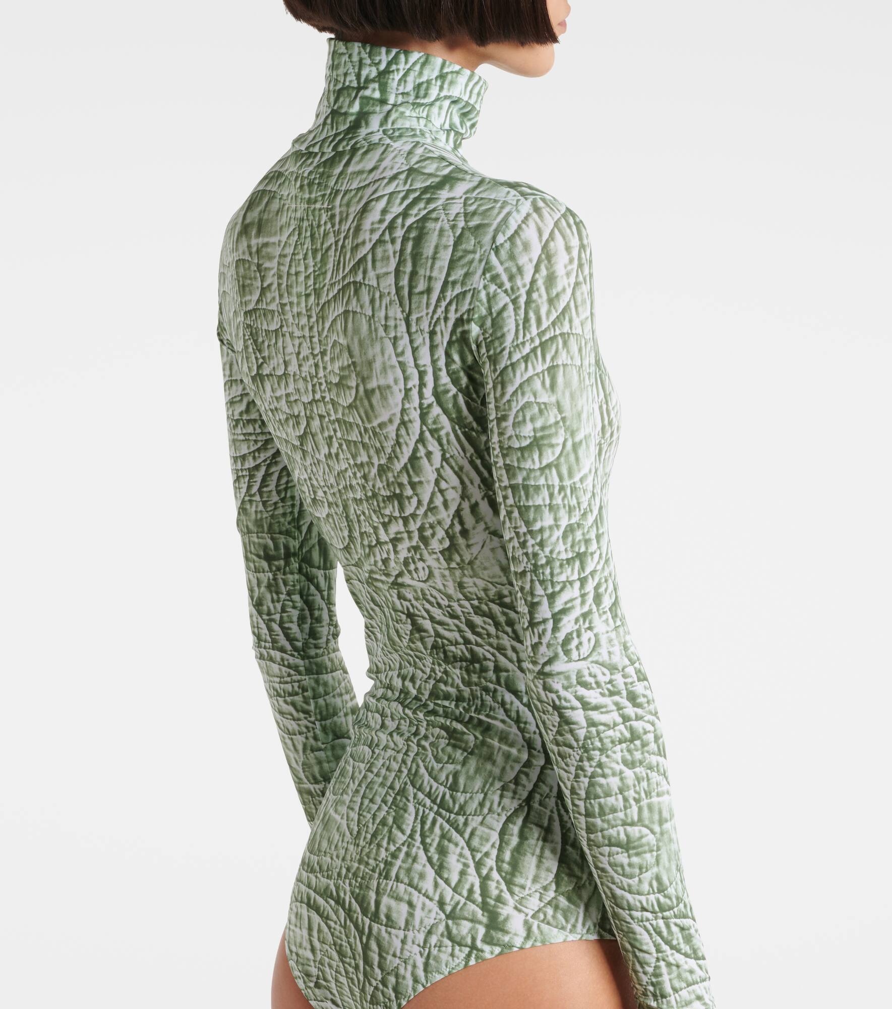 Printed jersey bodysuit - 6