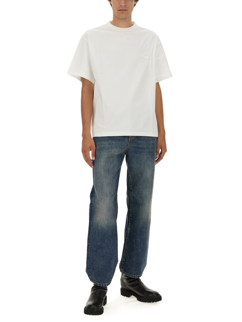 Etro Etro Men T-Shirt With Pegasus Embroidery outlook