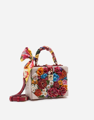 Dolce & Gabbana Dolce Box bag in resin with embroidered flowers outlook