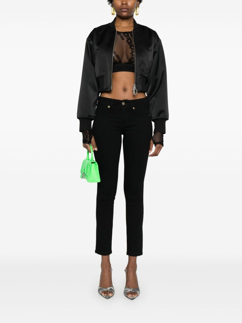 VERSACE JEANS COUTURE logo-plaque skinny jeans outlook