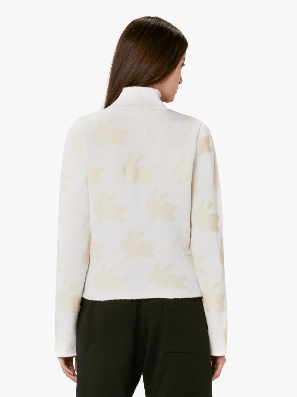ALL OVER BUNNY TURTLENECK JUMPER - 3