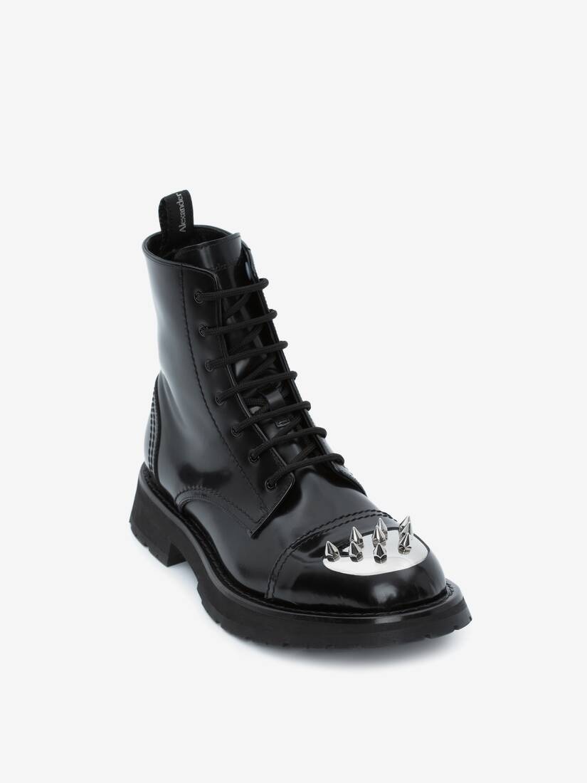 Punk Stud Boot in Black/silver - 2