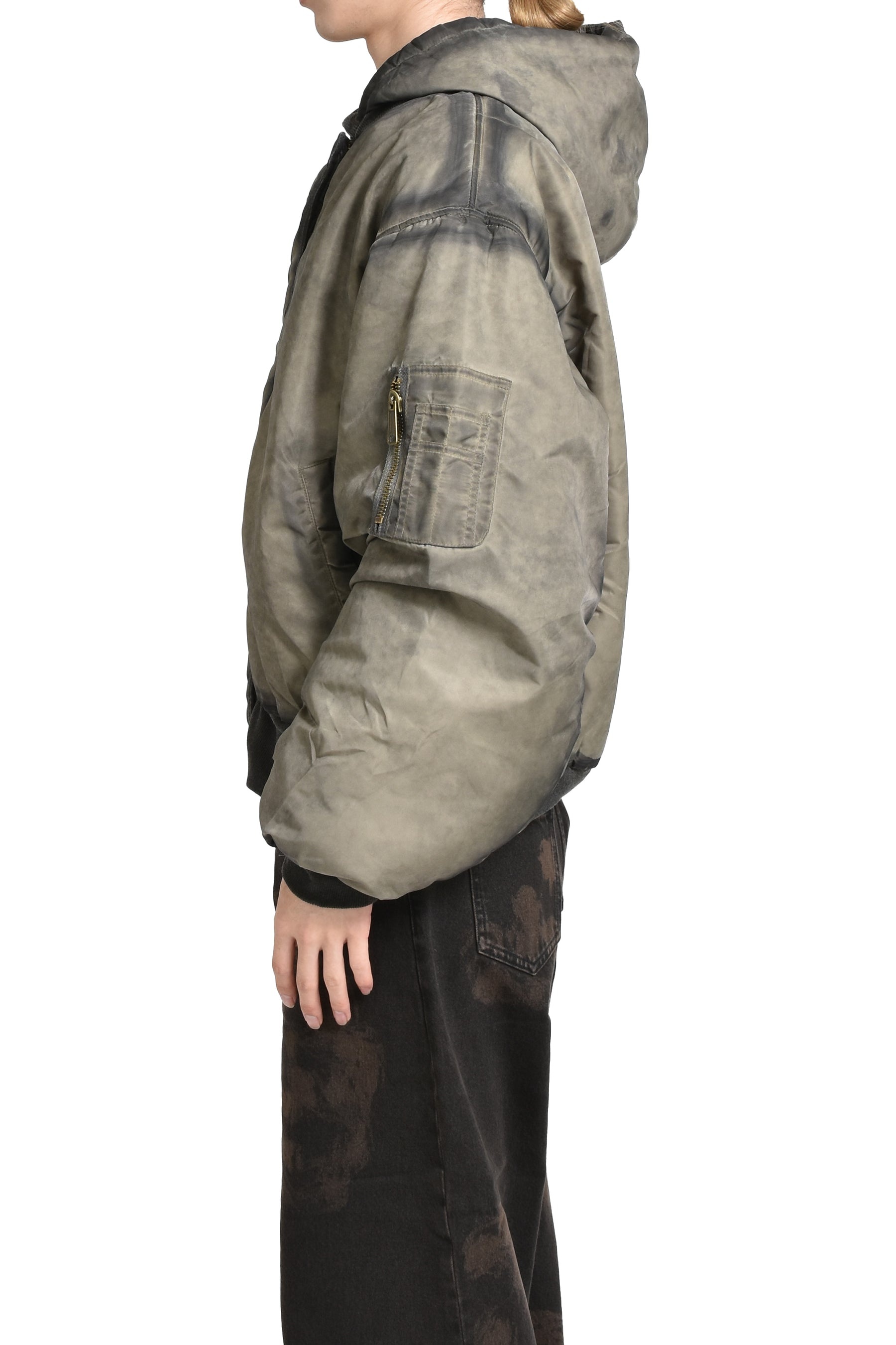 NO/FAITH STUDIOS REVERSIBLE BOMBER JACKET -CORD INSIDE