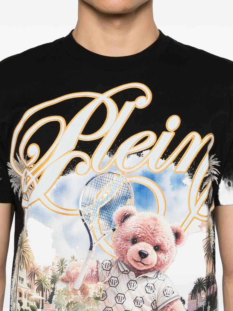 teddy-print T-shirt 4