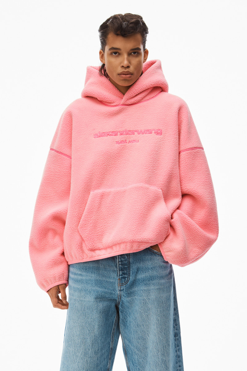 HOODED SWEATSHIRT IN TEDDY FLEECE 2