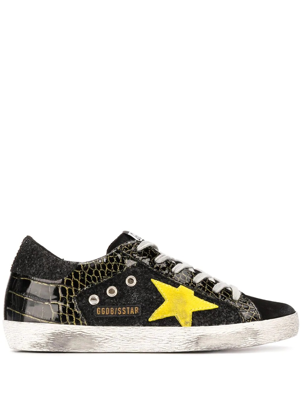 Superstar crocodile-print sneakers - 1