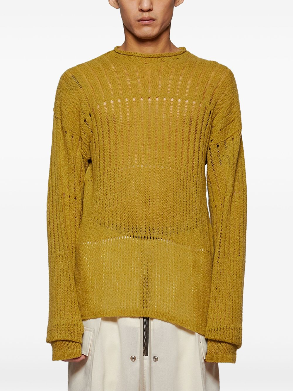 ribbed-knit jumper - 3