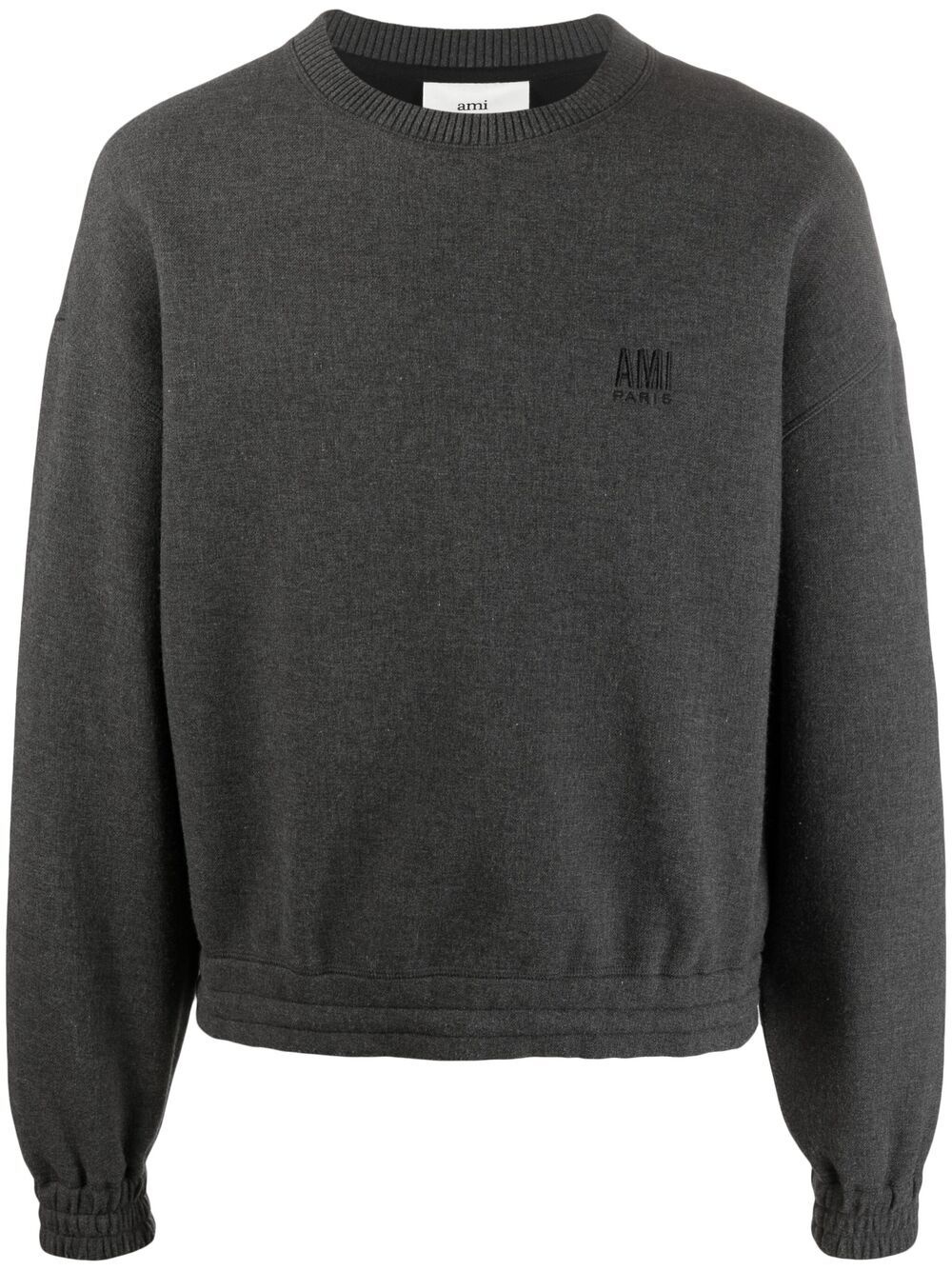 embroidered logo sweatshirt - 1