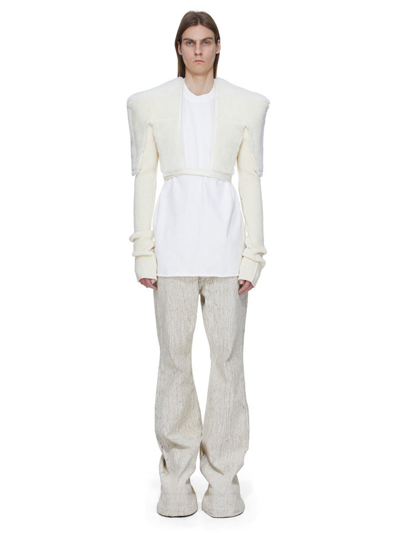 Rick Owens Off-White Concordians Tight Shearling Jacket outlook