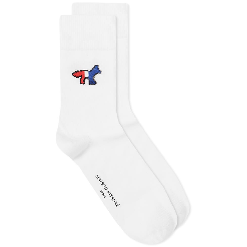 Maison Kitsuné Tricolor Fox Classic Socks - 1