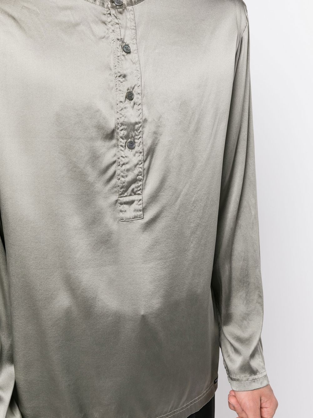 buttoned long-sleeved T-Shirt - 5