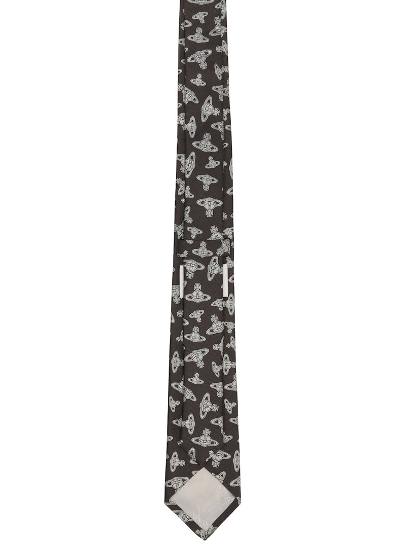 Vivienne Westwood Brown Silk Tie outlook