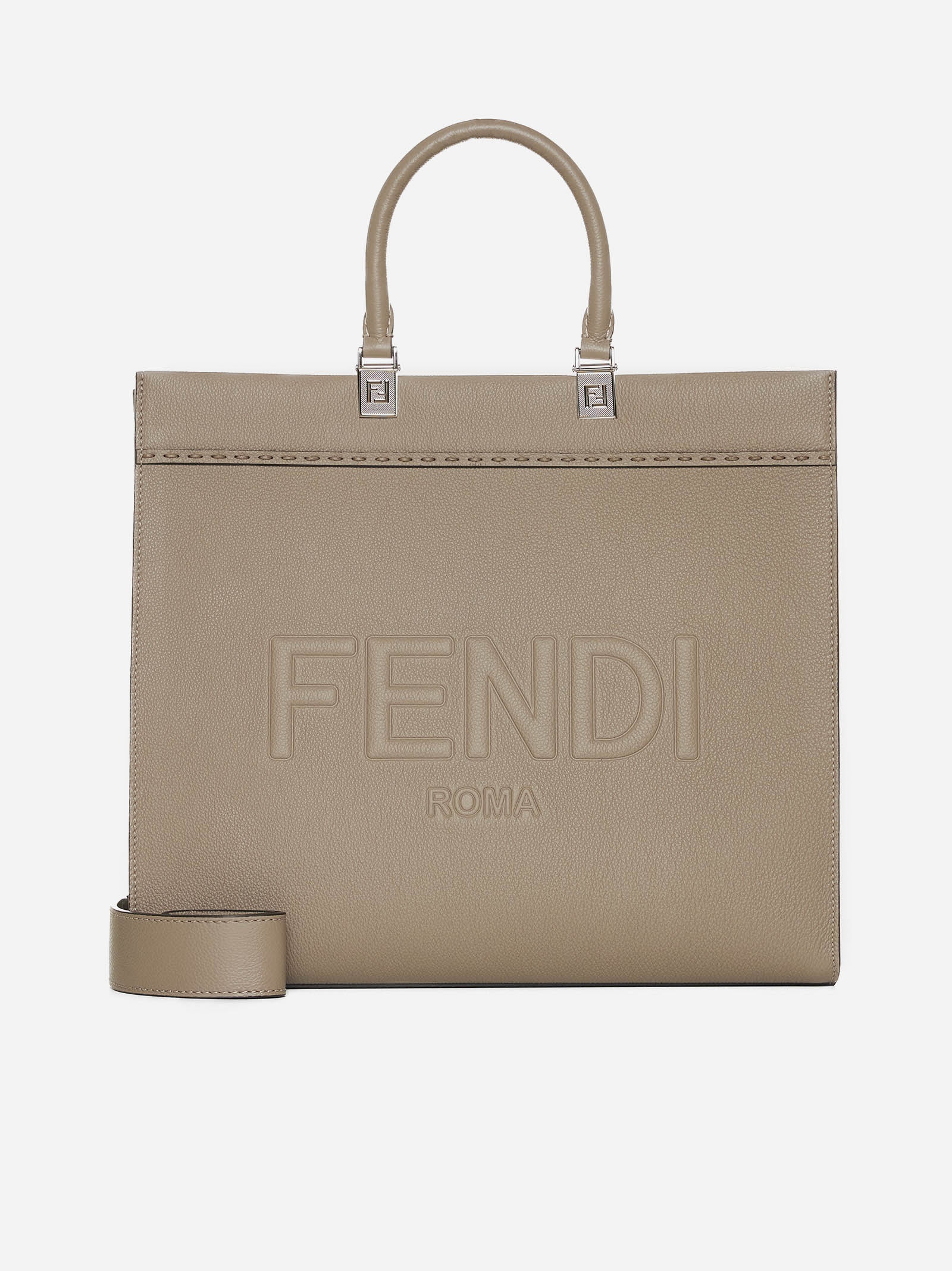 Fendi Sunshine leather medium tote bag - 1